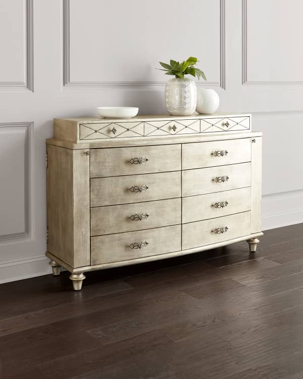 modern vertical dresser Sikaic 4 Drawers Dresser Tall Chest of Drawers with LED Lights White Modern