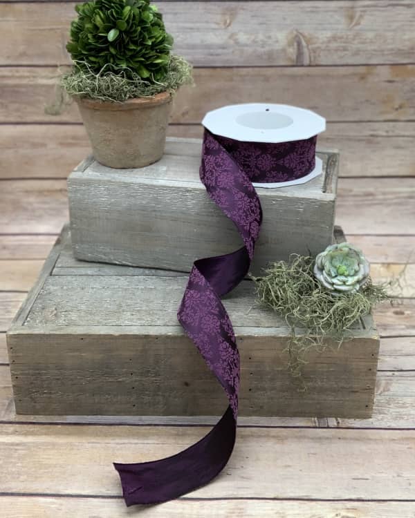 Purple Velvet Ribbon 2.5