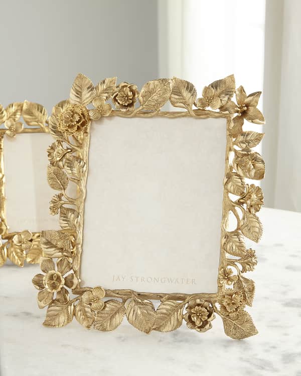 Jay Strongwater Indigo Cluster Flower Frame, 5
