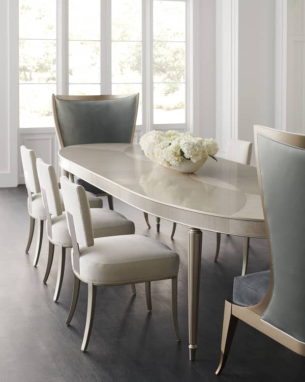 Caracole fan dining hot sale table