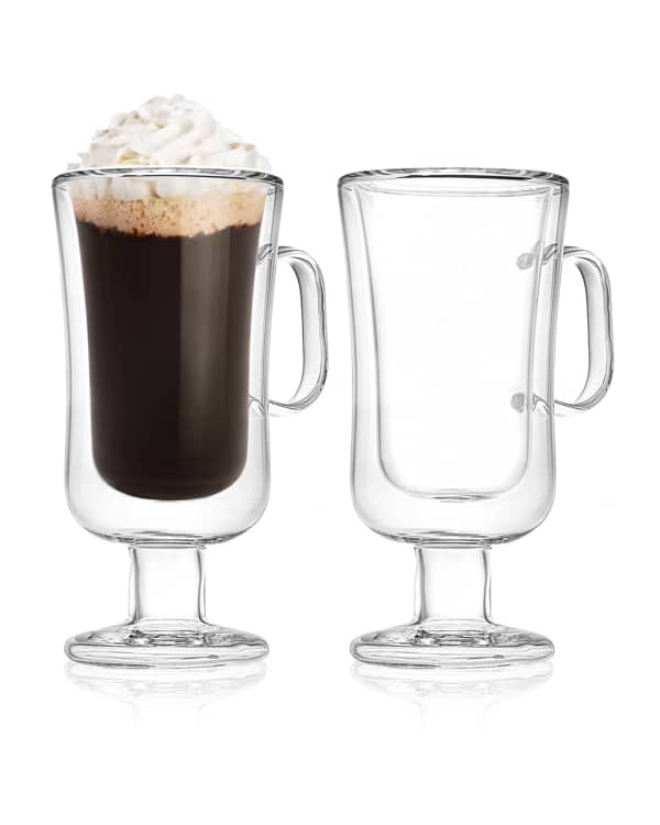 Godinger Footed Glass Mugs, Set of 4 Neiman Marcus