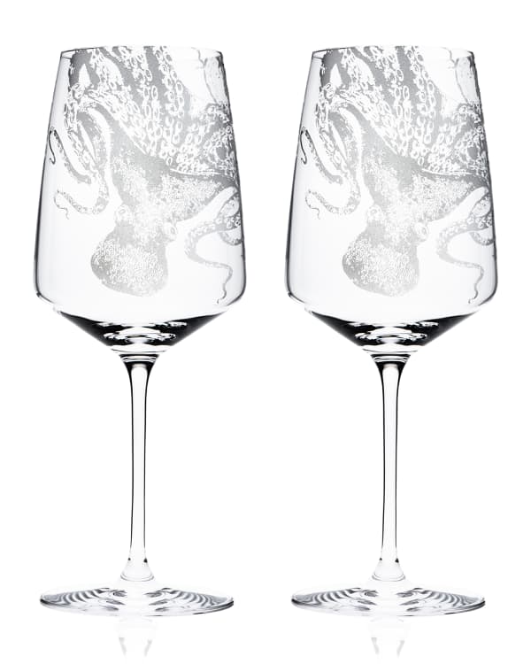 White Rattan Stemless Wine Glass