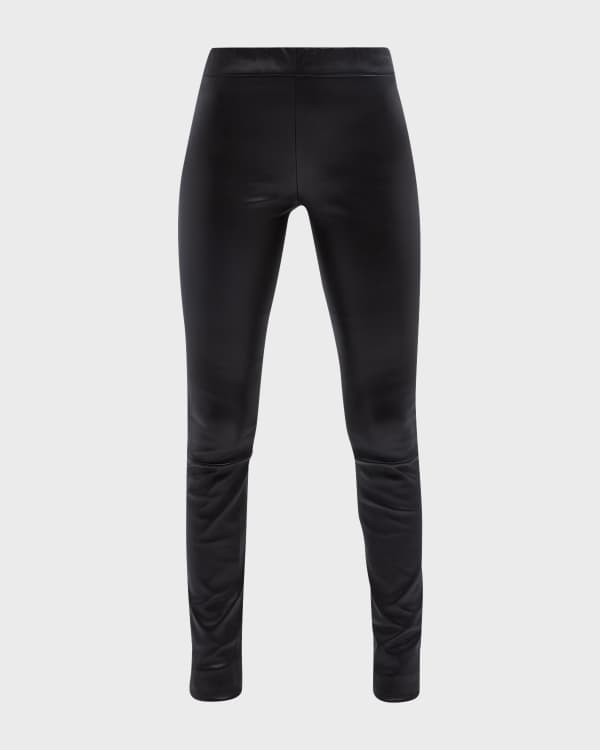 THE ROW Skinny Leather Moto Leggings