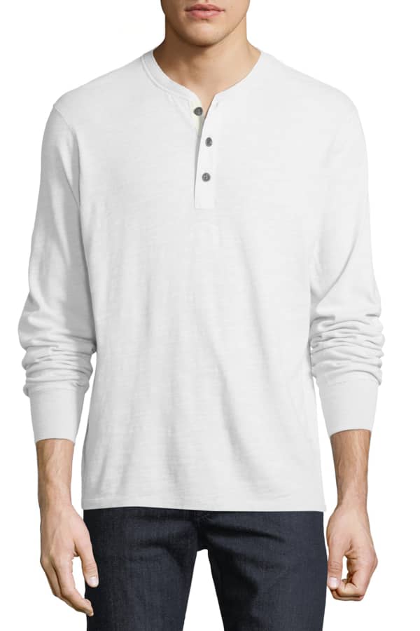 Rag & Bone Men's Standard Issue SlubKnit Basic Henley Neiman Marcus