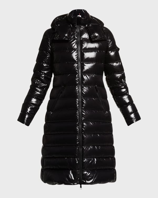 Moncler hudson long puffer coat store