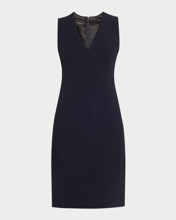 Max Mara Sevres Technical Jersey Midi Dress | Neiman Marcus