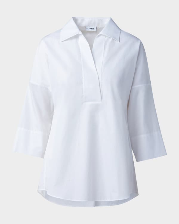 THE ROW Frannie Oversized Denim Shirt | Neiman Marcus