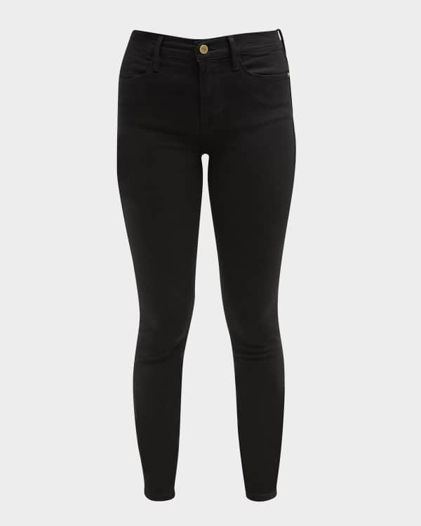 Lysse Metallic-Coated Toothpick Denim Leggings