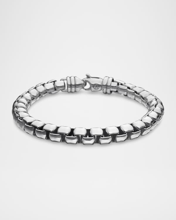 David Yurman Men s Box Chain Bracelet in Silver 7mm Size 8.75