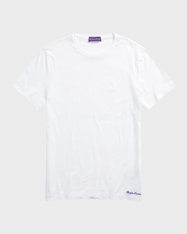 Ralph Lauren Purple Label Men's Interlock Henley Shirt | Neiman Marcus