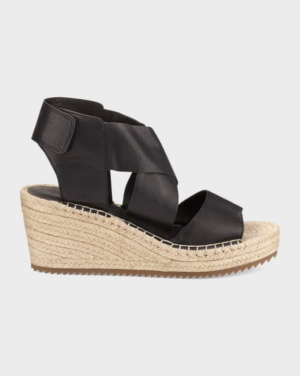 Eileen Fisher Willow Leather Espadrille Sandals Neiman Marcus