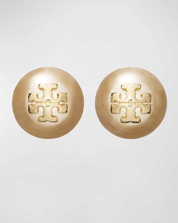 Tory Burch Crystal Pearl Drop Earrings Neiman Marcus