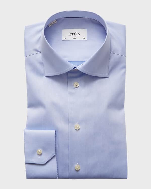 Hidden collar store button dress shirt