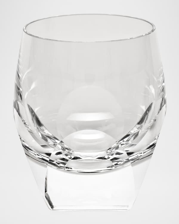 Neiman Marcus Impero Blue DoubleOld Fashioned Glasses, Set of 4