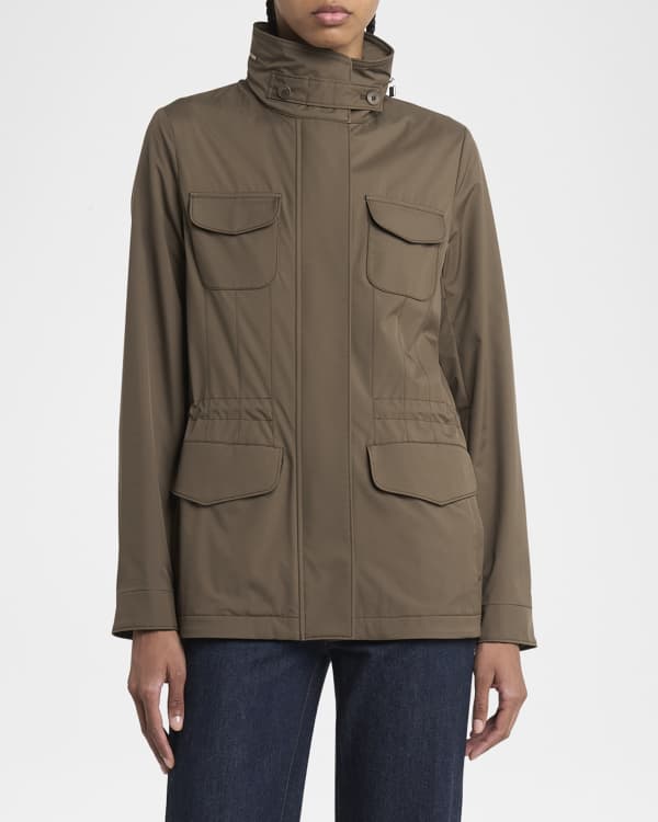 Moncler Severau Short Jacket w/ Removable Hood | Neiman Marcus