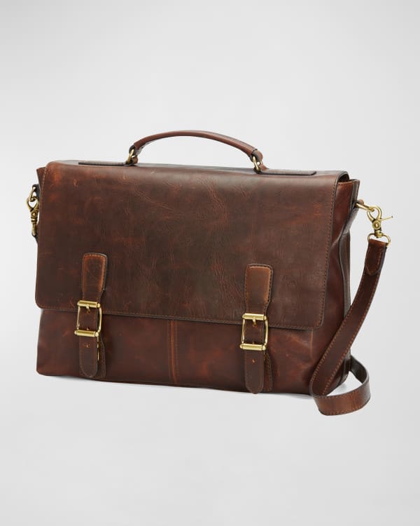 Frye Men's Logan Messenger Bag, Cognac