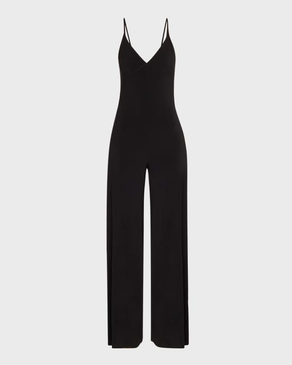 PAIGE Anessa Wide-Leg Vegan Leather Utility Jumpsuit | Neiman Marcus