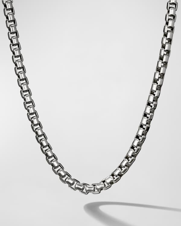 David Yurman Men's Box Chain Necklace in Silver, 5.2mm, 20L