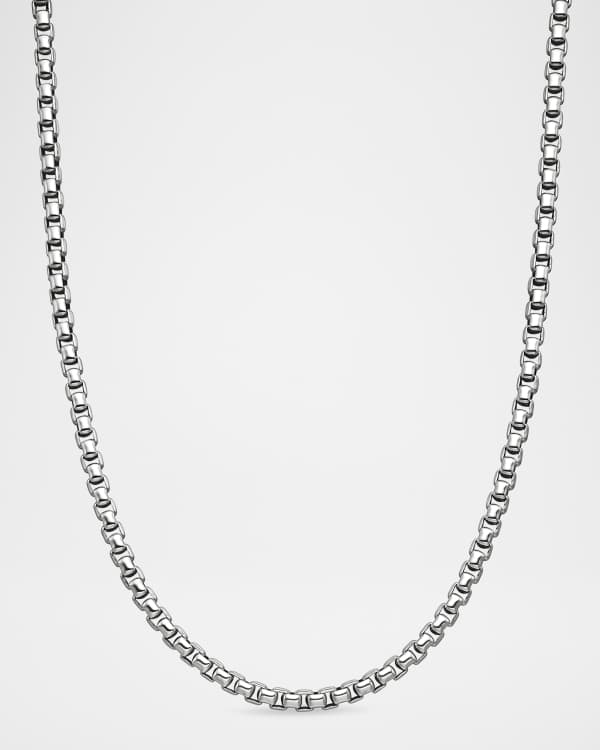 David Yurman Men's Box Chain Necklace in Silver, 5.2mm, 20L