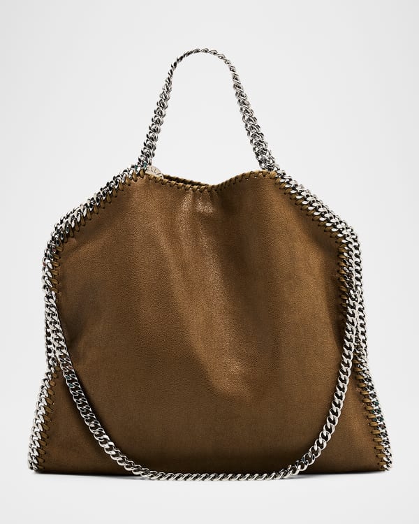 Stella McCartney Frayme Two-Tone Chain Vegan Leather Tote