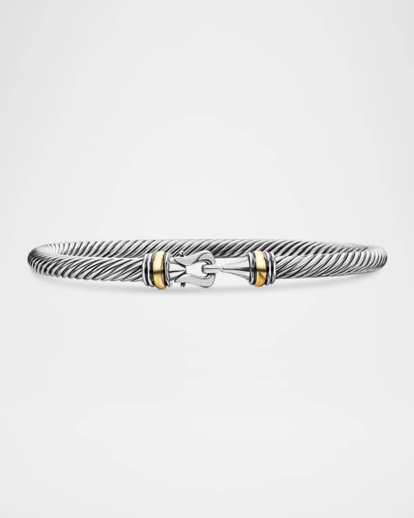 David Yurman Continuance Bold Twisted Sterling Silver Bracelet Neiman Marcus