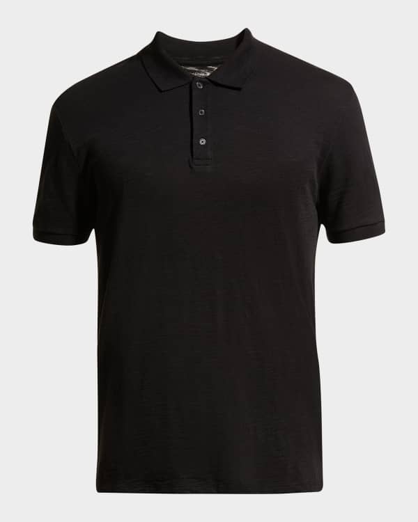 Bally Men's Cotton Pique Polo Shirt with B Logo | Neiman Marcus