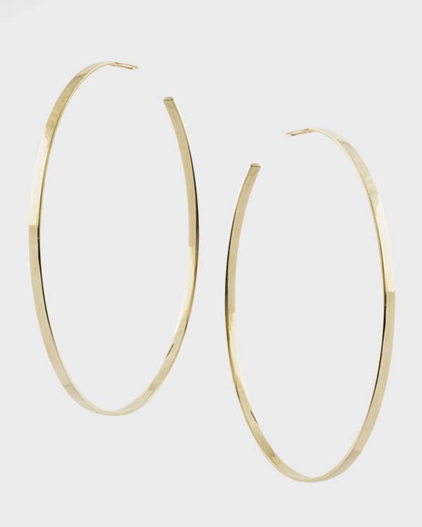 LANA Sunrise 14k Gold & Diamond Hoop Earrings | Neiman Marcus