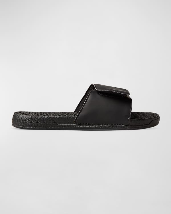 Salvatore Ferragamo Groove Mens Black Rubber Slip On