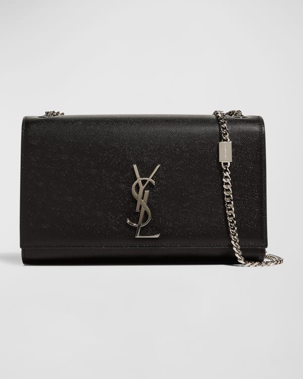Saint Laurent Kate Medium YSL Croc Embossed Crossbody Bag Neiman