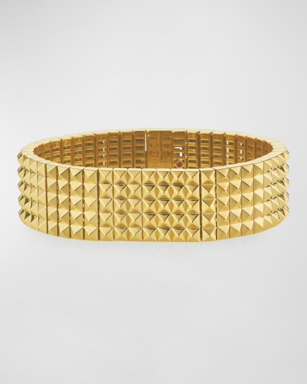 18k Gold 'LV' Volt Mesh Bracelet