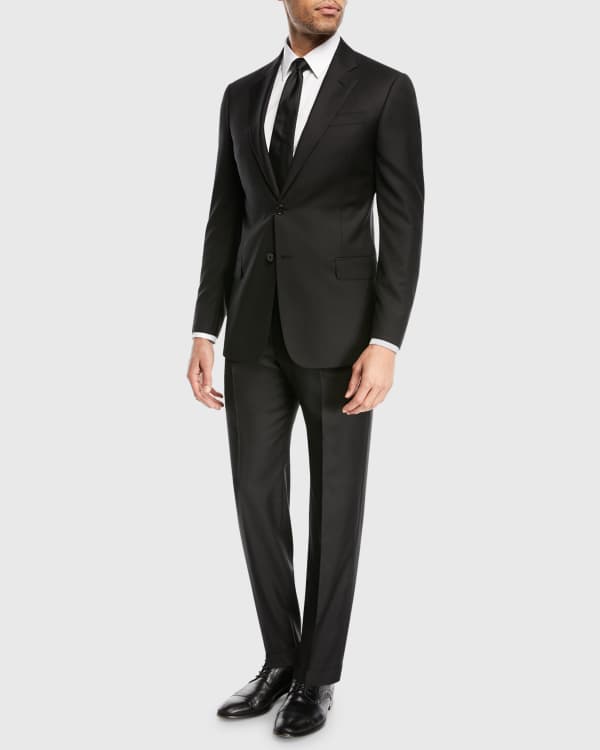 Emporio armani black suit sale