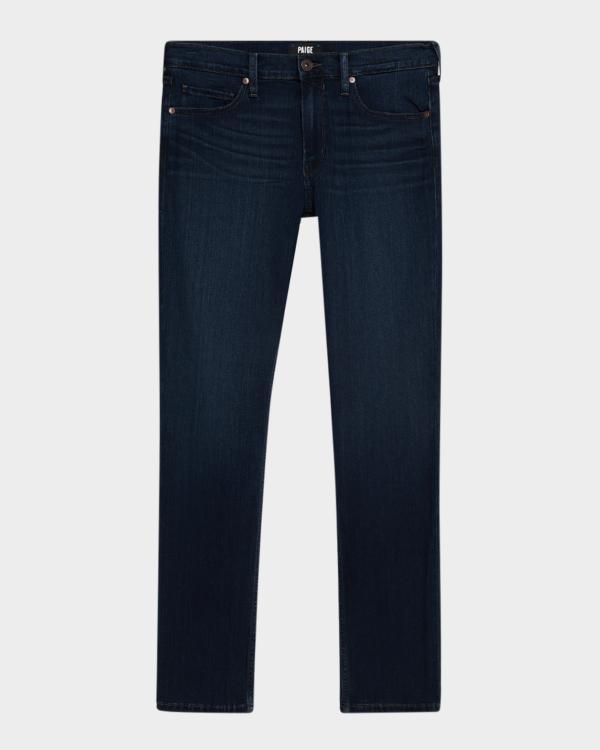 PURPLE Men's P001 Black Overspray Skinny Jeans | Neiman Marcus