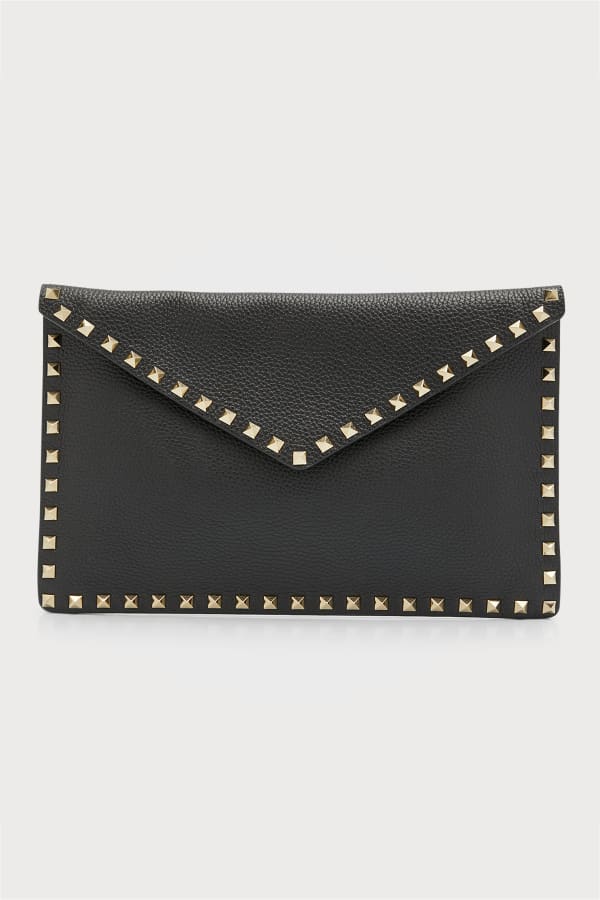 Valentino Garavani Rockstud Large Envelope Clutch Bag Neiman Marcus