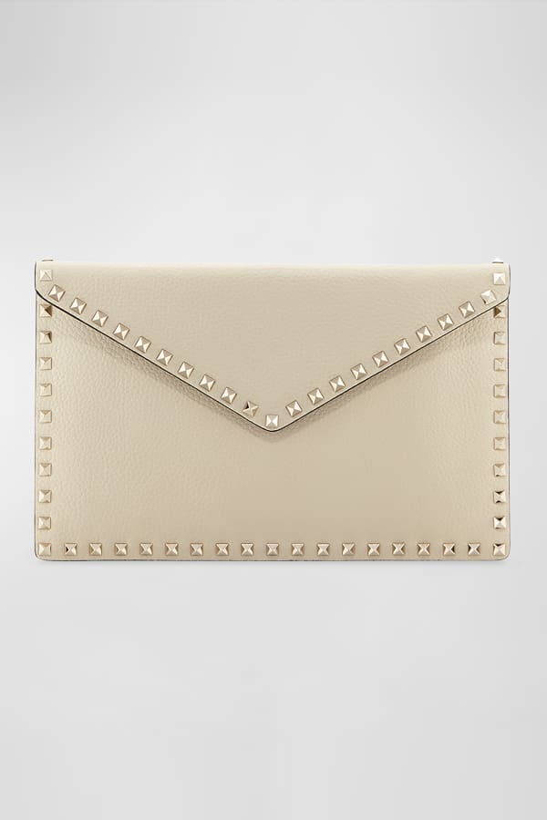 Valentino Garavani Rockstud Large Envelope Clutch Bag Neiman Marcus