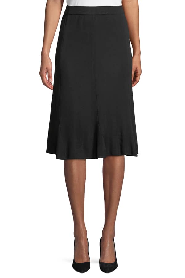 Escada A-Line Metallic Tweed Midi Circle Skirt | Neiman Marcus