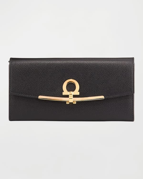 Burberry Black TB Monogram Halton Continental Wallet – BlackSkinny