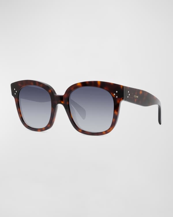 Celine square monochromatic acetate & metal sunglasses shop