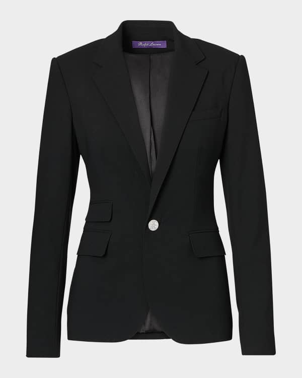 Nina Ricci Silk Pleated-Waist Jacket | Neiman Marcus