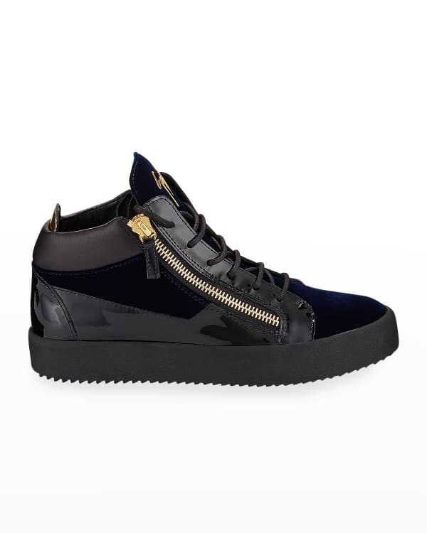 Men's Leather Low-Top Curb Sneakers