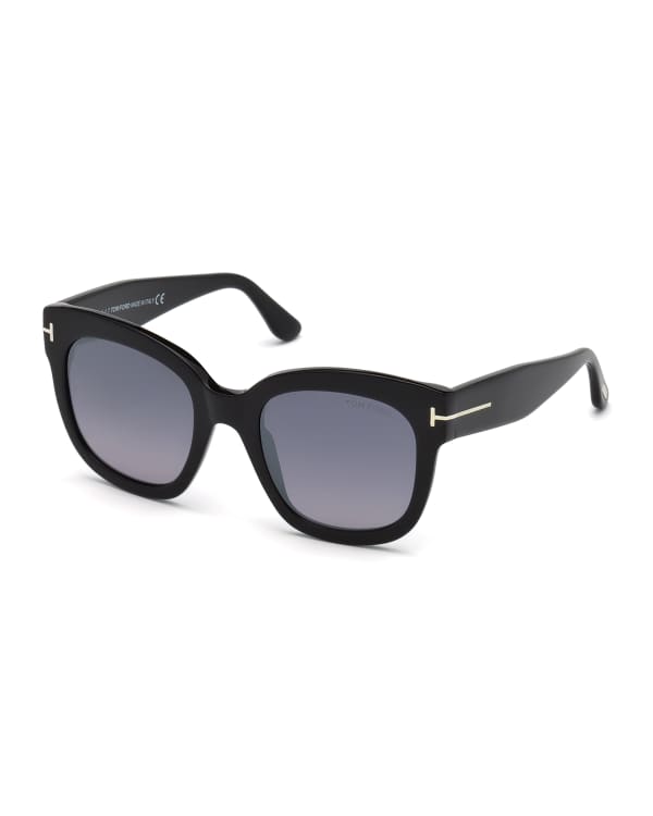 TOM FORD Olivier Polarized Soft Sunglasses, Black | Neiman Marcus