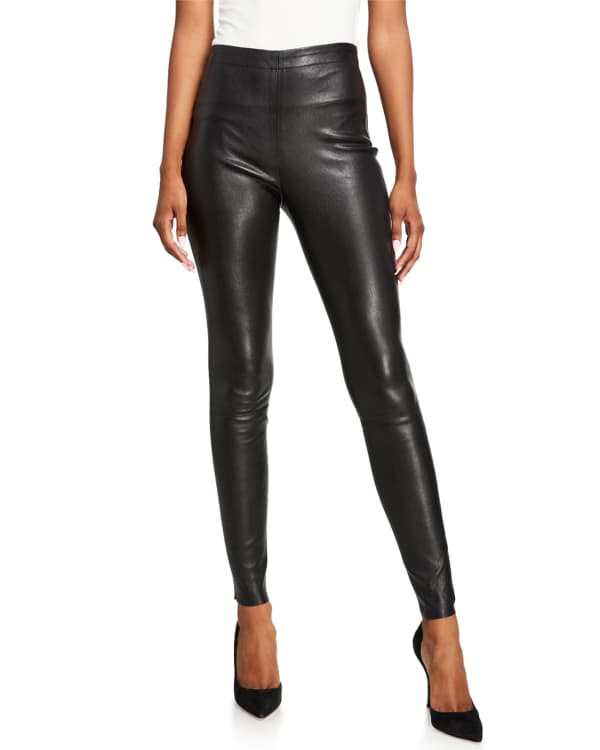 SPRWMN Leather Crop Flare Legging in Army– Capsule Shop