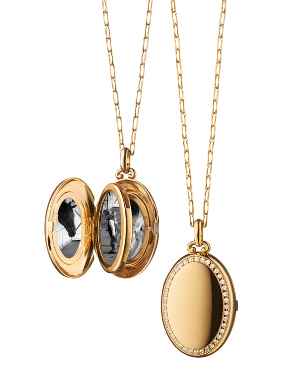 Jude Frances Provence 18K Yellow Gold Diamond 3-Charm Necklace | Neiman ...