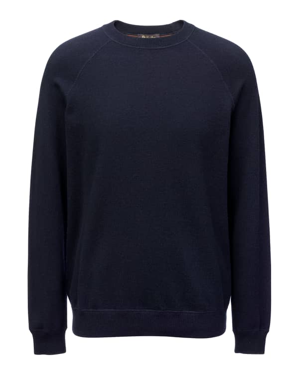 Loro Piana Men's Cashmere Knit Full-Zip Bomber Sweater | Neiman Marcus