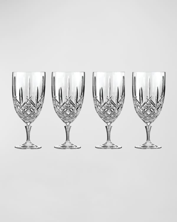 A Set of Six Antique Edwardian Hand-Engraved Star Pattern Port Glasses