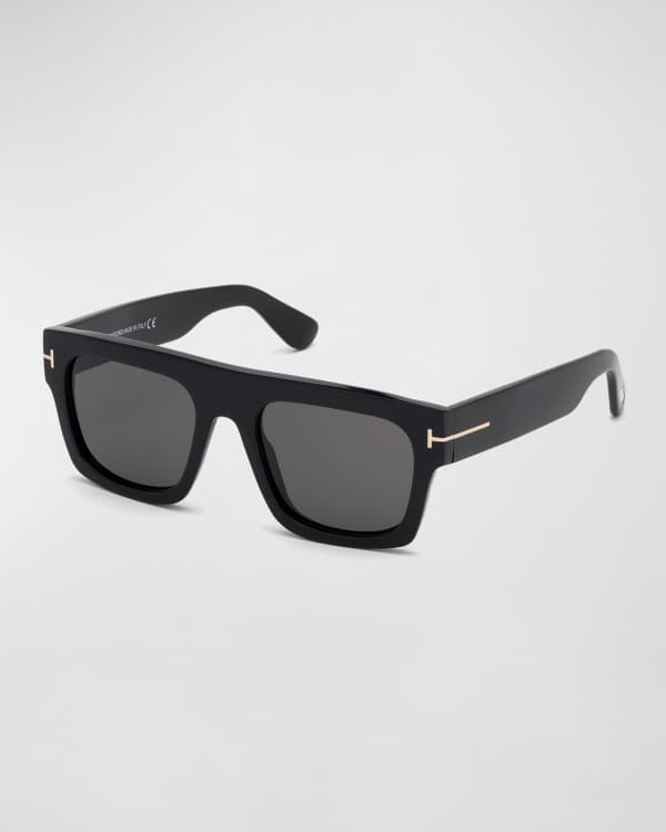 TOM FORD Men's Fender Geometric Acetate Sunglasses | Neiman Marcus