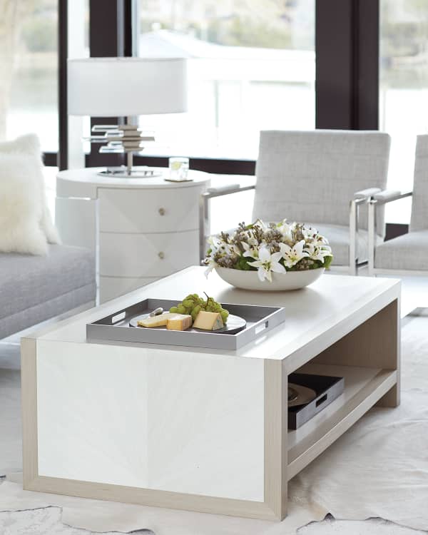 Bernhardt profile round cocktail table outlet
