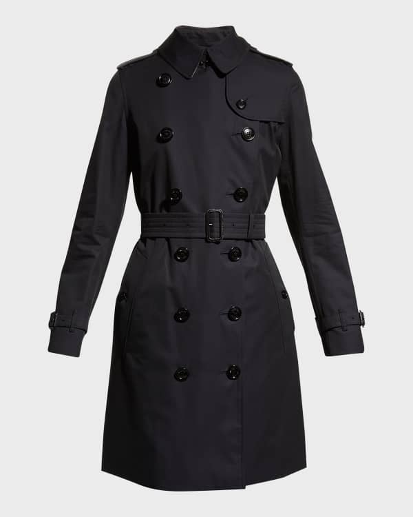 Burberry Detachable Hood Shape-memory Taffeta Trench Coat | Neiman Marcus