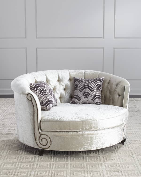 Haute House Isabella Blush Cuddle Chair Neiman Marcus