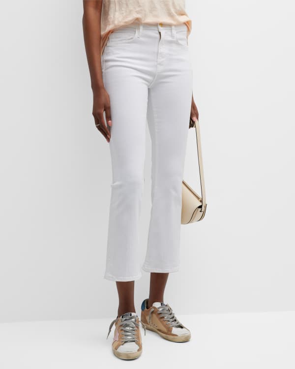 FRAME Le One Crop Mini Boot Jeans | Neiman Marcus