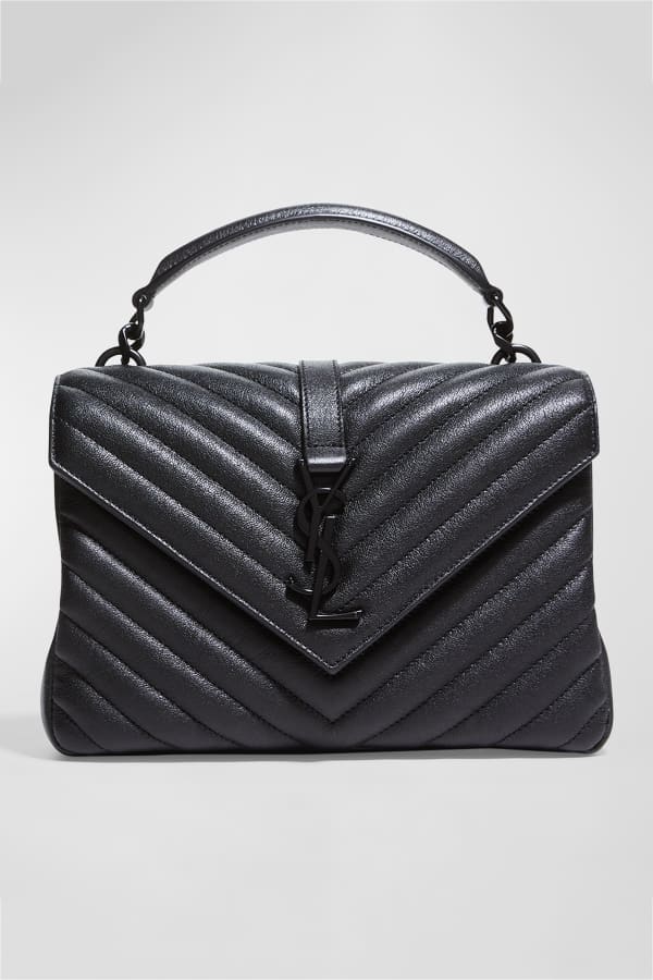 Saint Laurent YSL DoubleFlap Quilted Chain Crossbody Bag Neiman Marcus